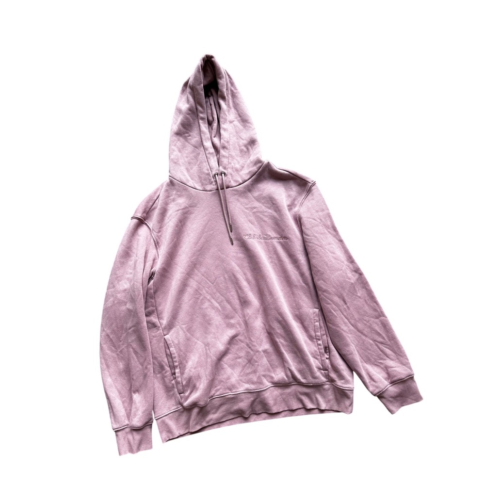 HM Club de Demain Embroidered Hoodie‎ Mauve Purple Regular Fit Pullover Large